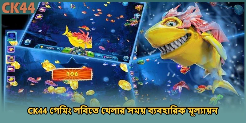 CK44 গেমিং লবিতে খেলার সময় ব্যবহারিক মূল্যায়ন