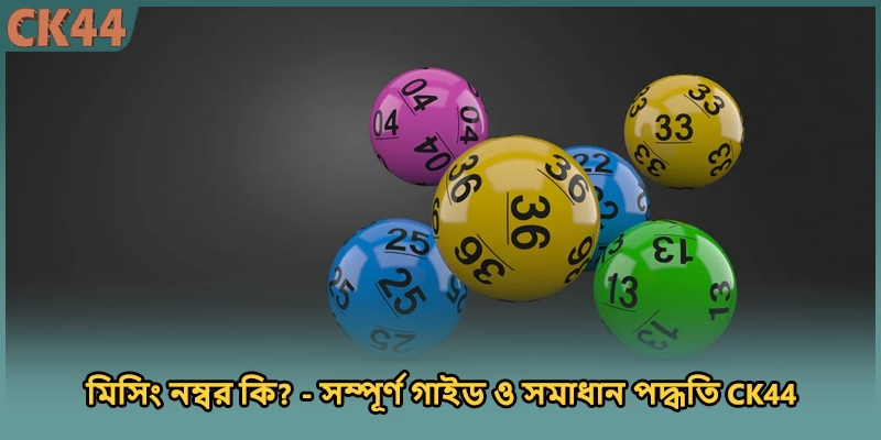 মিসিং নম্বর কি? - সম্পূর্ণ গাইড ও সমাধান পদ্ধতি CK44